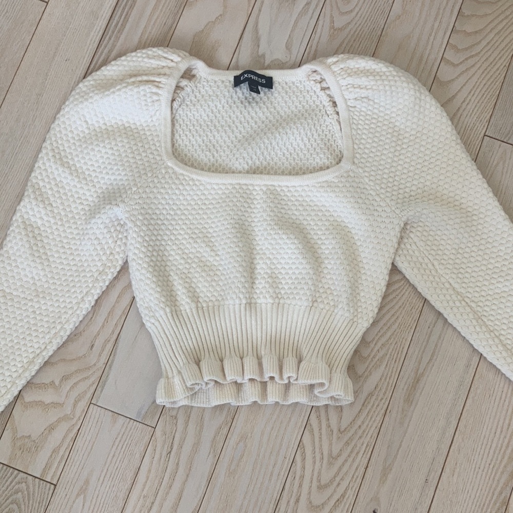 Express Peplum Sweater XS
